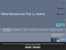 Tablet Screenshot of hotel-sirene.com